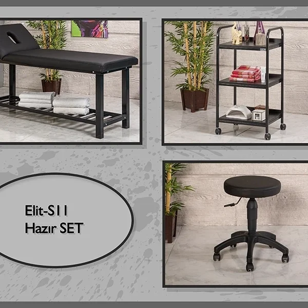 Hazır Setler | MC-5007 | Sedye (Delikli), Cihaz Sehpası, Tabure