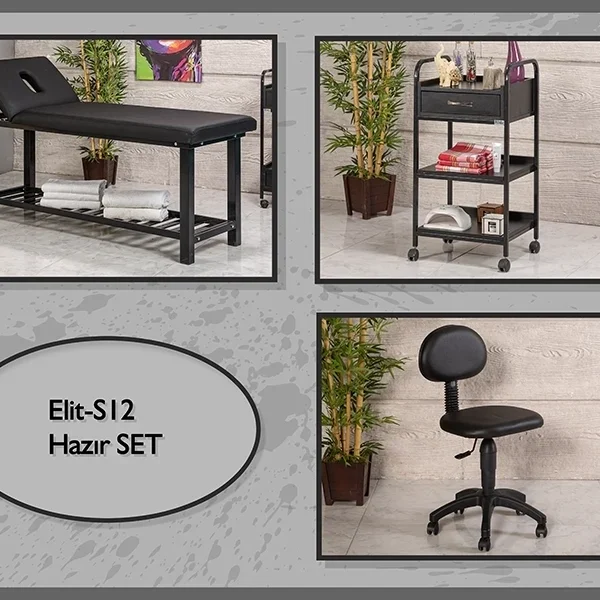 Hazır Setler | MC-5008 | Sedye (Delikli), Cihaz Sehpası, Sandalye