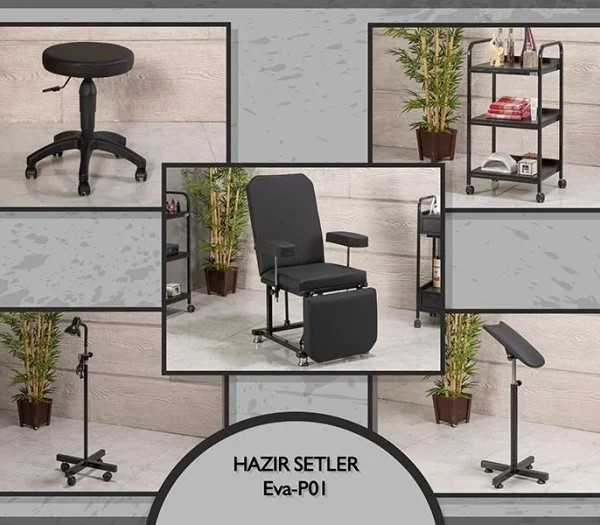 Hazır Setler | MC-5034 | Koltuk, Sehpa, Tabure, Lamba, Kolluk