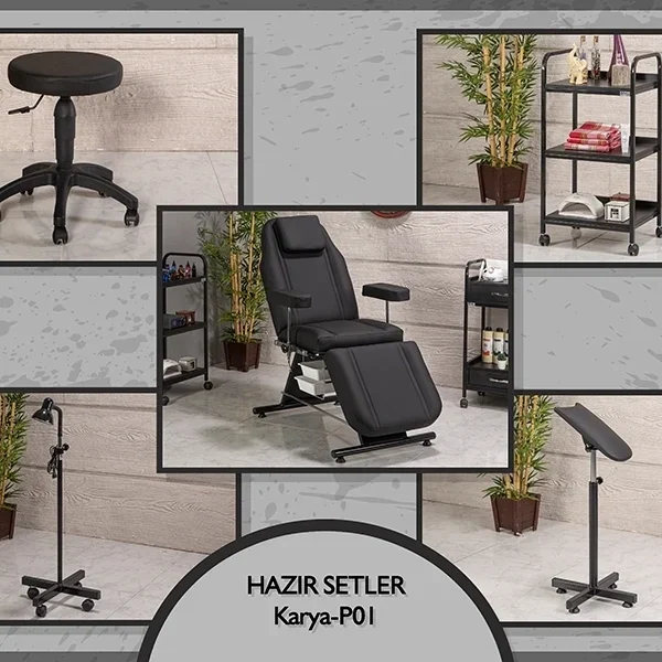 Hazır Setler | MC-5016 | Koltuk, Sehpa, Tabure, Lamba, Kolluk