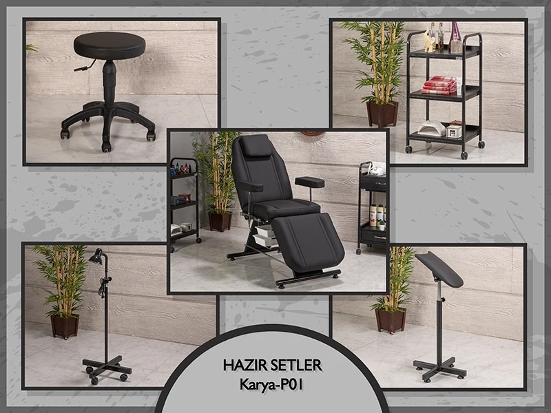Hazır Setler | MC-5016 | Koltuk, Sehpa, Tabure, Lamba, Kolluk