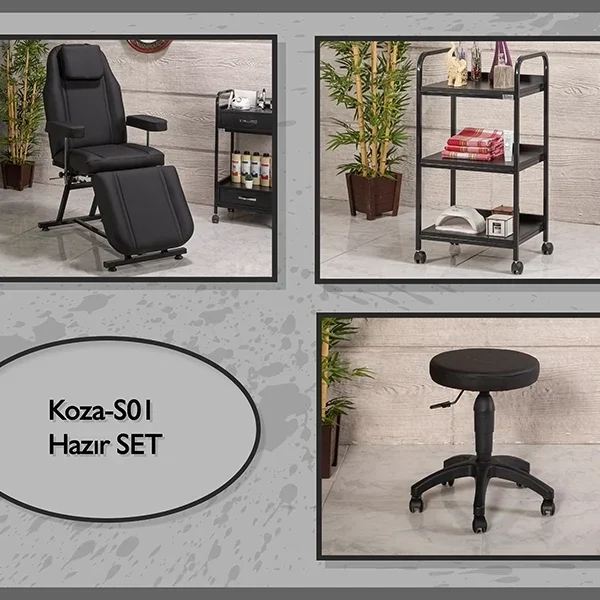 Hazır Setler | MC-5022 | Hareketli Koltuk, Cihaz Sehpası, Tabure