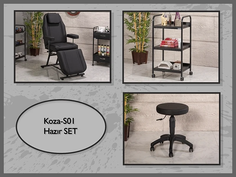Hazır Setler | MC-5022 | Hareketli Koltuk, Cihaz Sehpası, Tabure