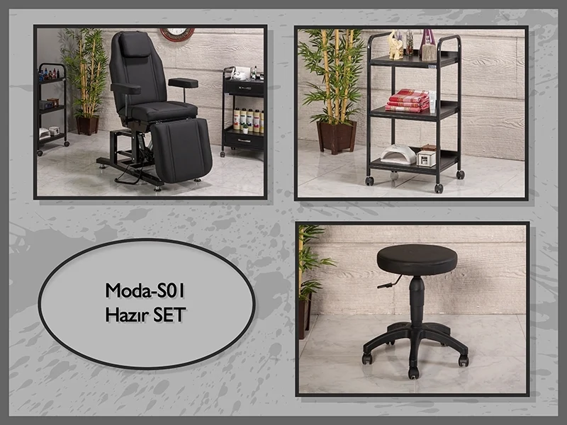Hazır Setler | MC-5026 | Hareketli Koltuk, Cihaz Sehpası, Tabure