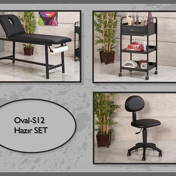 Hazır Setler | MC-5031 | Sedye (Delikli), Cihaz Sehpası, Sandalye