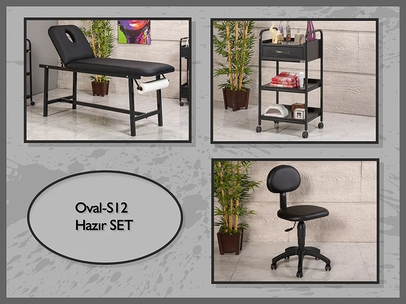 Hazır Setler | MC-5031 | Sedye (Delikli), Cihaz Sehpası, Sandalye